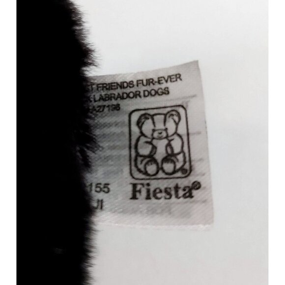 Fiesta Best Friends Fur-ever Plush Black Labrador Puppies 8"  Dogs - Picture 5 of 5